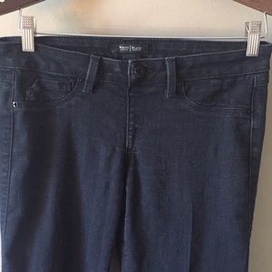 White House Black Market Black Denim Flare Jeanne